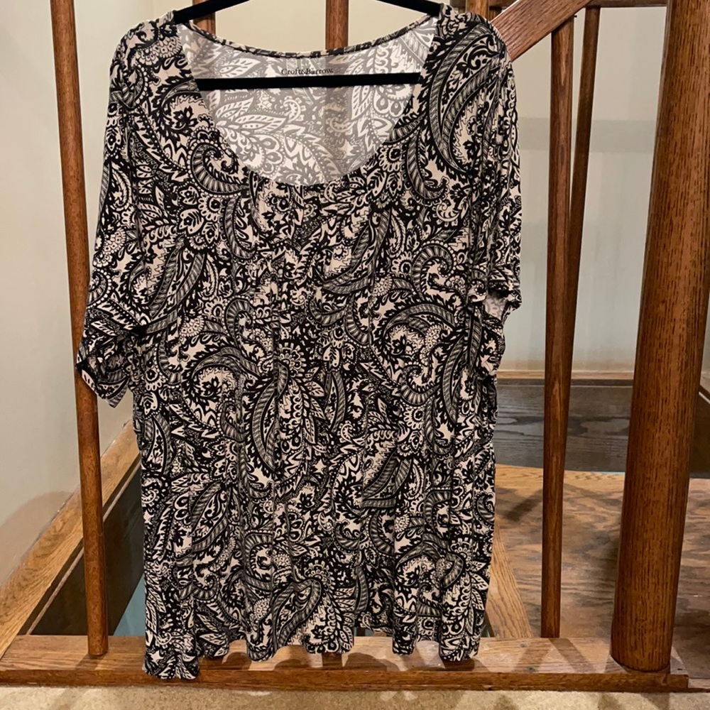 Croft and Barrow short sleeve top. Size 3x.